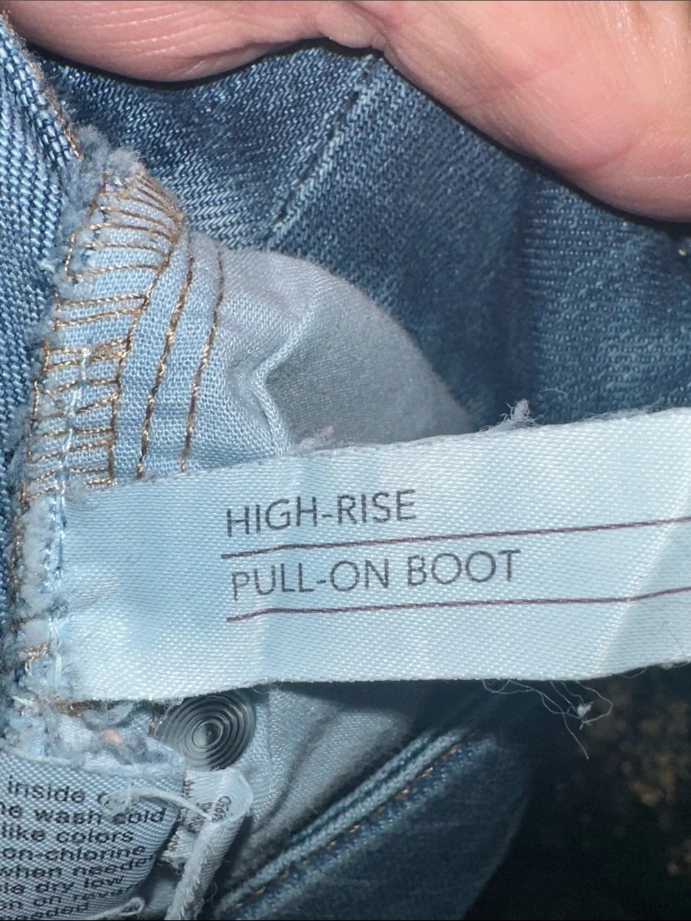 Lane Bryant Medium Blue Stretch Flare Jeans high high rise pull in boot 18 new